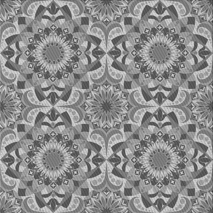 Round Patterned Cloud Gray Rug, pat2132gry