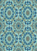 Patterned Tiffany Blue Rug, pat2132lblu