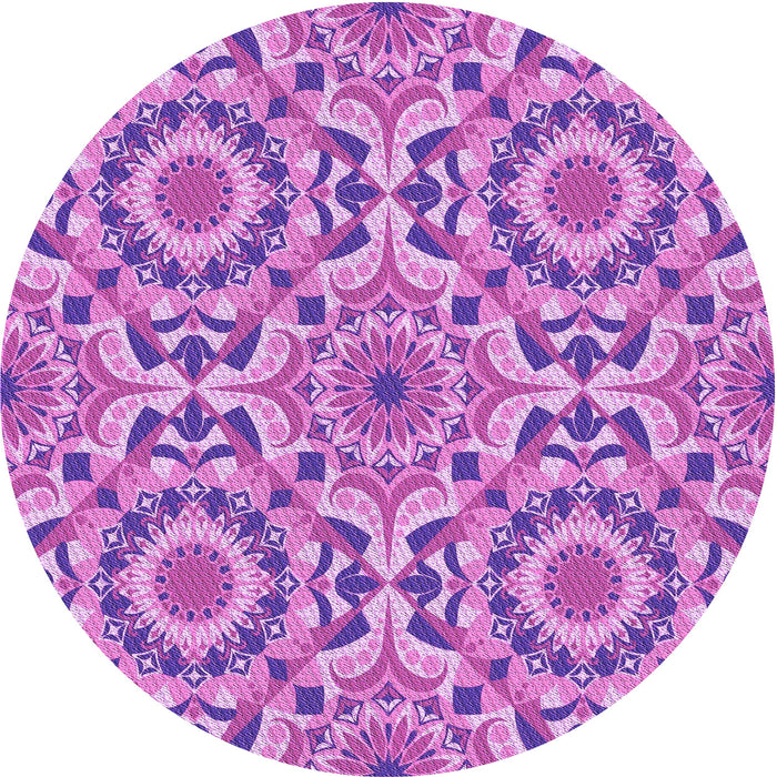 Square Patterned Violet Purple Rug, pat2132pur
