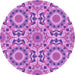 Square Patterned Violet Purple Rug, pat2132pur