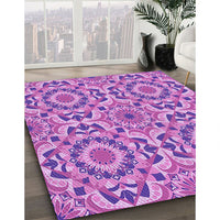 Patterned Violet Purple Rug, pat2132pur