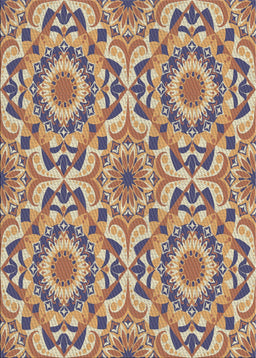 Machine Washable Transitional Chestnut Brown Rug, wshpat2132