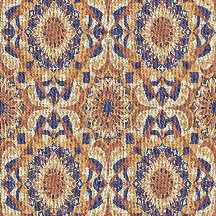 Patterned Chestnut Brown Novelty Rug, pat2132