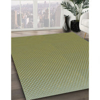 Patterned Green Peas Green Rug, pat2133lblu