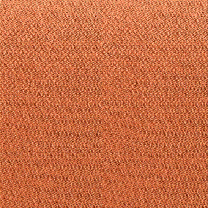 Round Patterned Neon Orange Rug, pat2133org