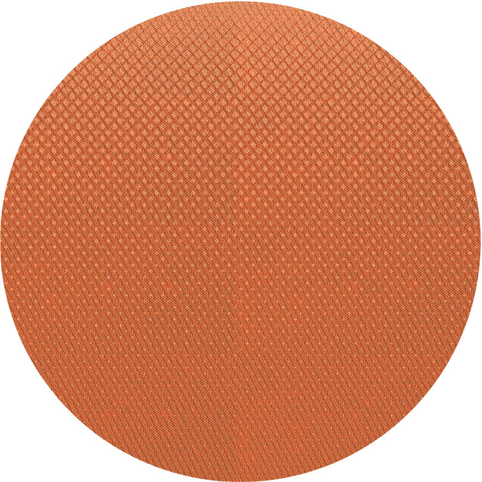 Square Machine Washable Transitional Neon Orange Rug in a Living Room, wshpat2133org