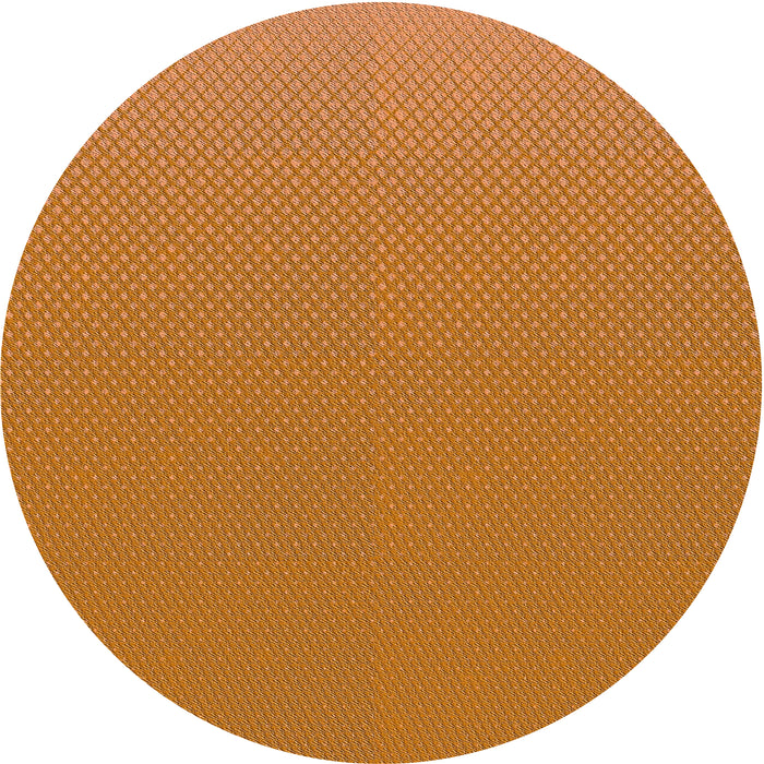 Sideview of Patterned Dark Orange Novelty Rug, pat2133
