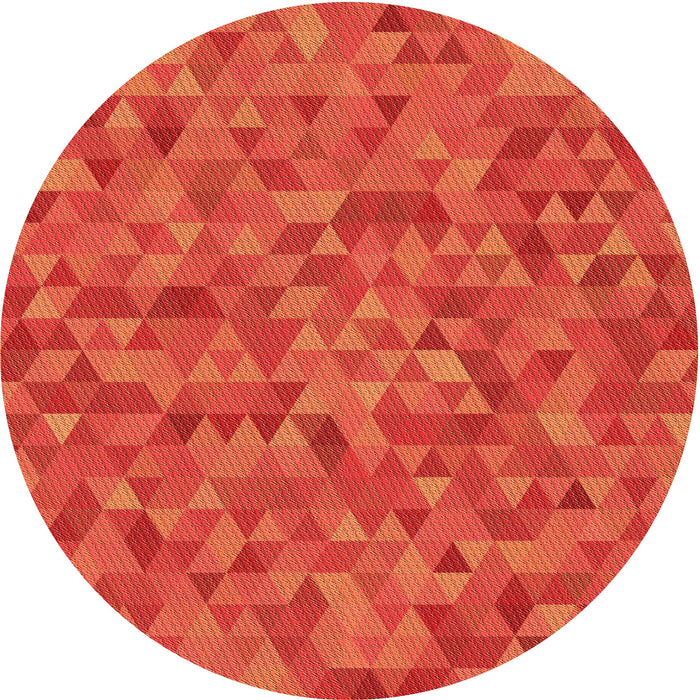 Square Machine Washable Transitional Orange Red Orange Rug in a Living Room, wshpat2134org