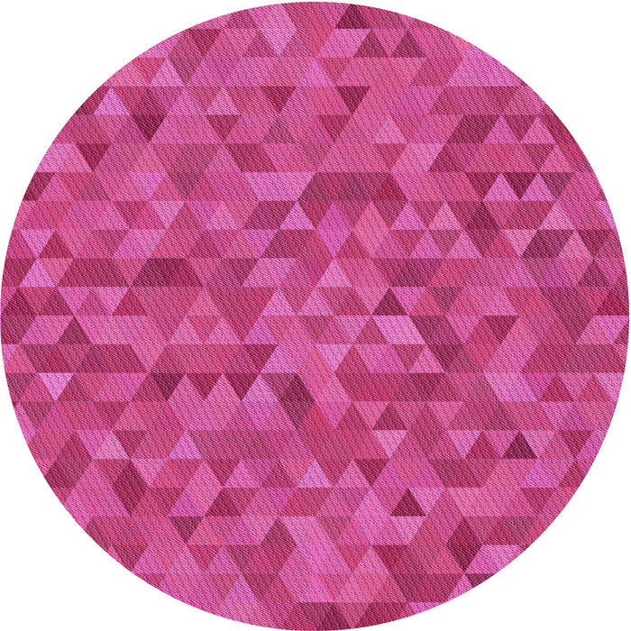 Square Machine Washable Transitional Neon Pink Rug in a Living Room, wshpat2134pur