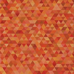 Sideview of Machine Washable Transitional Neon Red Rug, wshpat2134