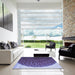 Machine Washable Transitional Purple Rug in a Kitchen, wshpat2135blu