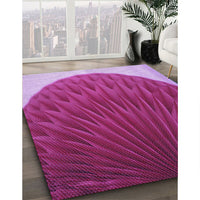 Patterned Crimson Purple Rug, pat2135pur