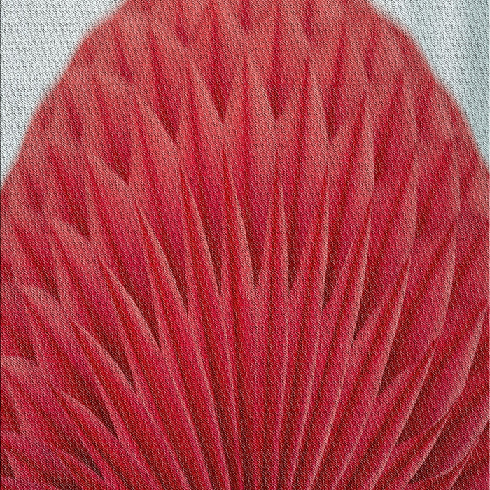 Patterned Red Novelty Rug, pat2135