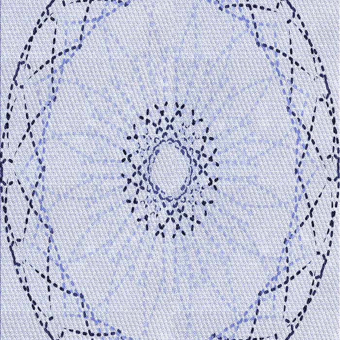 Patterned Lavender Blue Rug, pat2136blu