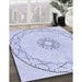 Machine Washable Transitional Lavender Blue Rug in a Family Room, wshpat2136blu