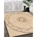 Patterned Brown Sand Brown Rug in Family Room, pat2136org