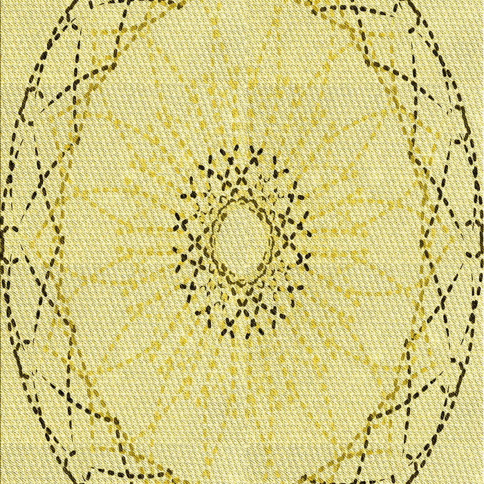 Patterned Sun Yellow Rug, pat2136yw