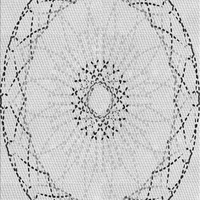 Machine Washable Transitional White Smoke Rug, wshpat2136