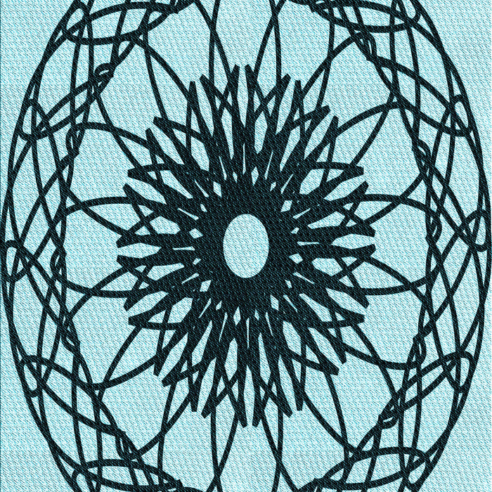 Machine Washable Transitional Medium Teal Green Rug, wshpat2137lblu