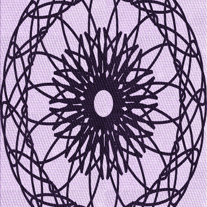 Patterned Purple Rug, pat2137pur