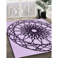 Patterned Purple Rug, pat2137pur