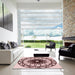 Machine Washable Transitional Light Red Pink Rug in a Kitchen, wshpat2137rd