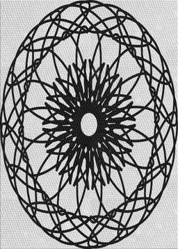 Patterned Platinum Gray Novelty Rug, pat2137