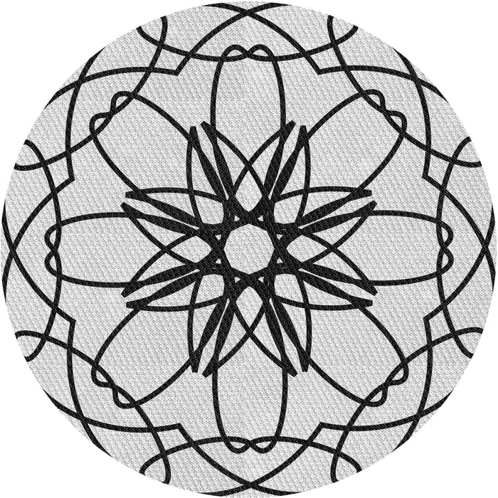 Square Machine Washable Transitional Smokey Gray Rug in a Living Room, wshpat2138gry