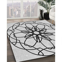 Patterned Smokey Gray Rug, pat2138gry