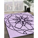 Machine Washable Transitional Orchid Purple Rug in a Family Room, wshpat2138pur