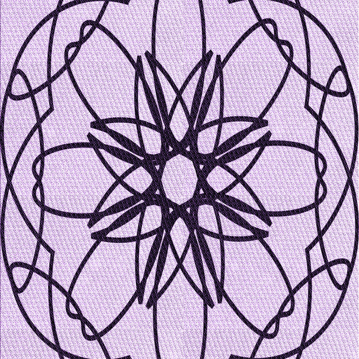 Patterned Orchid Purple Rug, pat2138pur