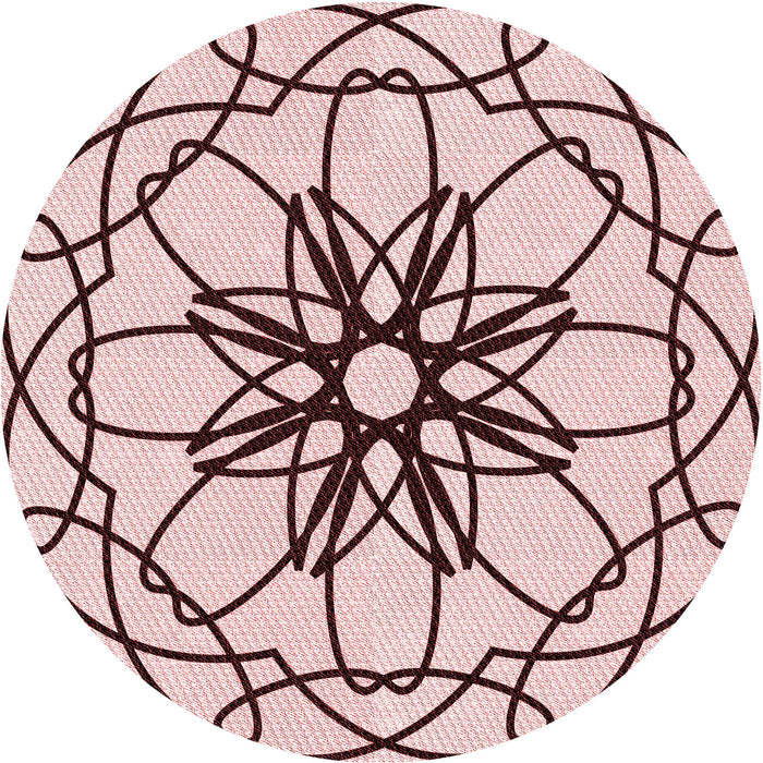 Square Machine Washable Transitional Light Rose Pink Rug in a Living Room, wshpat2138rd