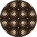 Square Patterned Black Rug, pat2139org