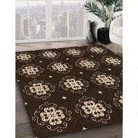 Patterned Black Rug, pat2139org