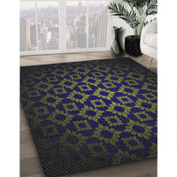 Patterned Blue Novelty Rug, pat213