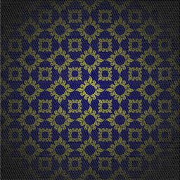 Square Patterned Blue Novelty Rug, pat213