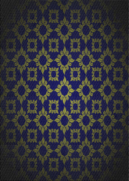 Patterned Blue Novelty Rug, pat213