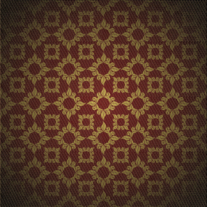 Round Patterned Saddle Brown Rug, pat214brn