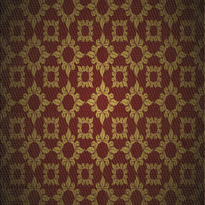 Patterned Saddle Brown Rug, pat214brn