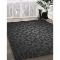 Patterned Midnight Gray Rug, pat214gry