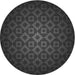Square Patterned Midnight Gray Rug, pat214gry