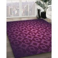 Patterned Purple Lily Purple Rug, pat214pur