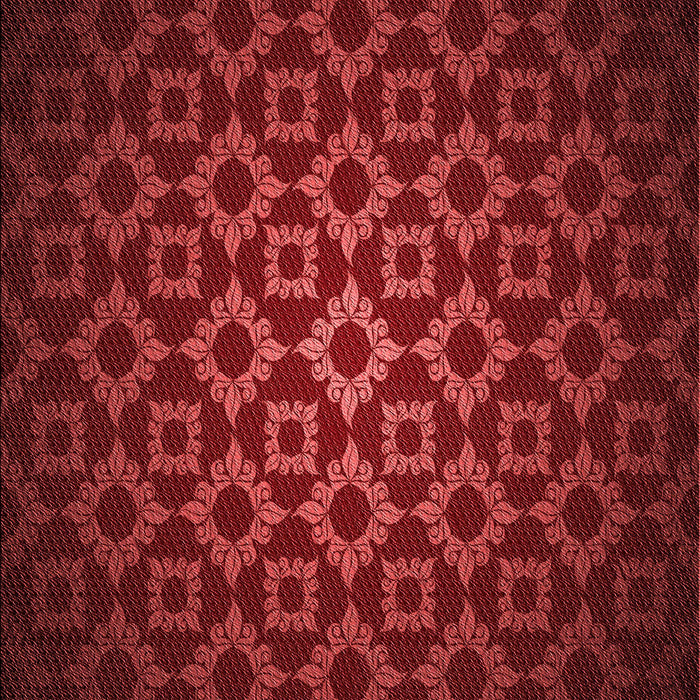 Patterned Crimson Red Rug, pat214rd