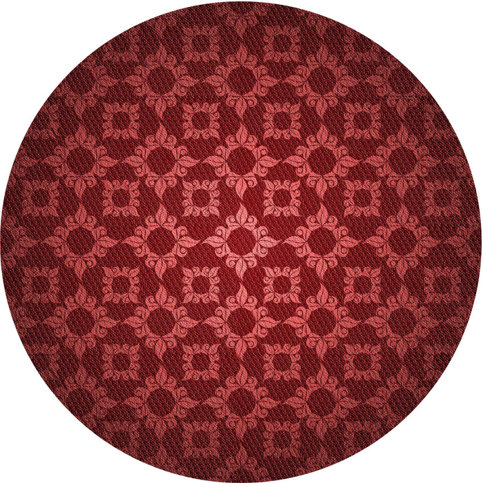 Square Machine Washable Transitional Crimson Red Rug in a Living Room, wshpat214rd