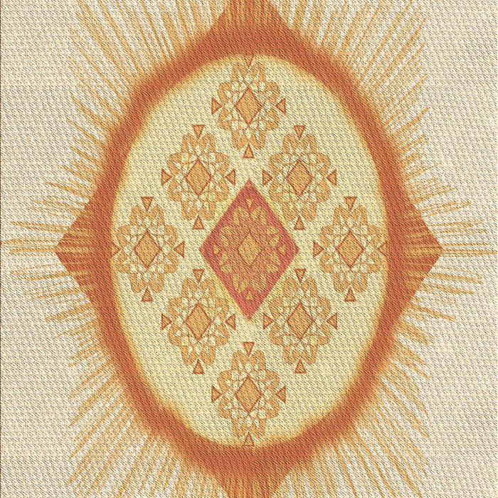 Machine Washable Transitional Golden Blonde Gold Rug, wshpat2140brn