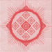 Round Patterned Light Red Pink Rug, pat2140rd