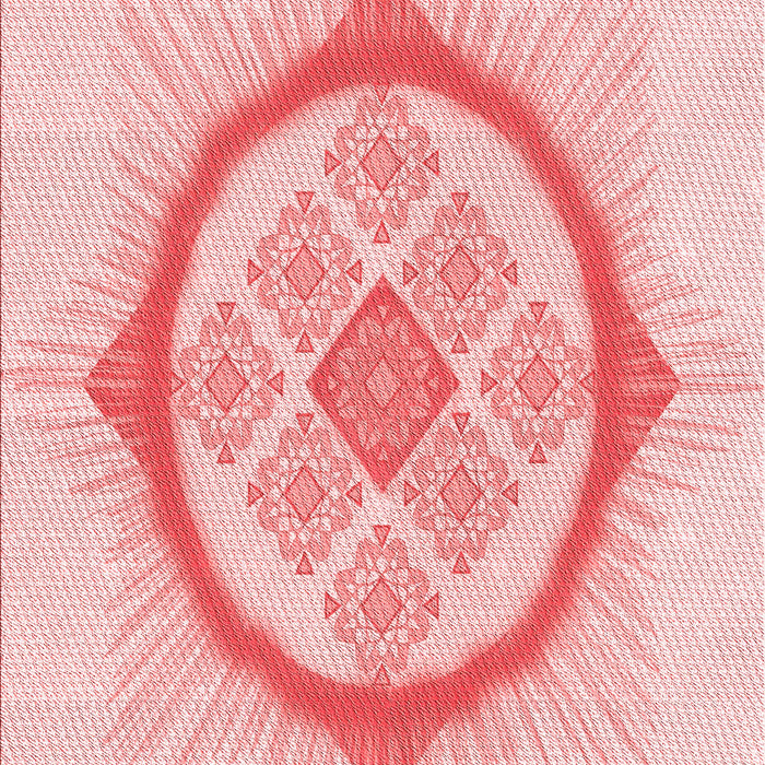 Patterned Light Red Pink Rug, pat2140rd