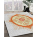 Machine Washable Transitional Orange Brown Rug in a Family Room, wshpat2140