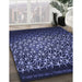 Machine Washable Transitional Periwinkle Purple Rug in a Family Room, wshpat2141blu