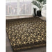 Patterned Copper Brown Rug in Family Room, pat2141brn